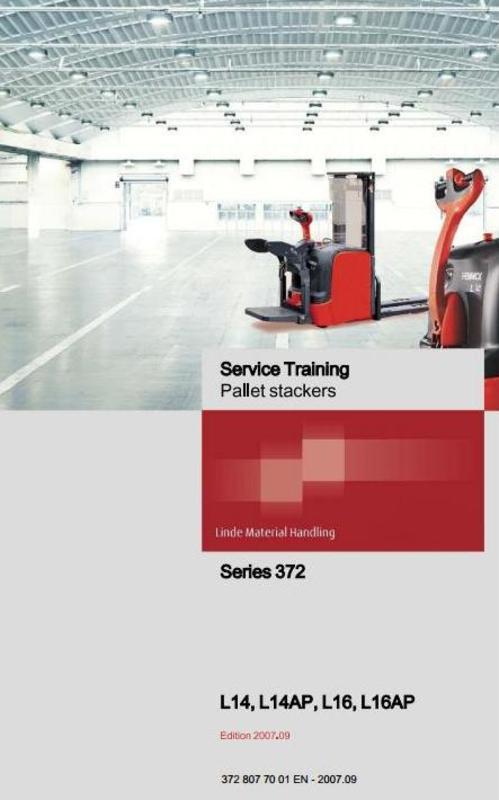 Product picture Linde Pallet Stacker Type 372-1: L14, L14AP, L16, L16AP