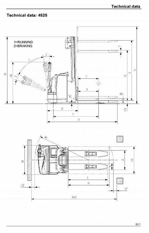Product picture Linde Pallet Stacker Type4525:L20,4527:L20AS,4528:L20 Manual