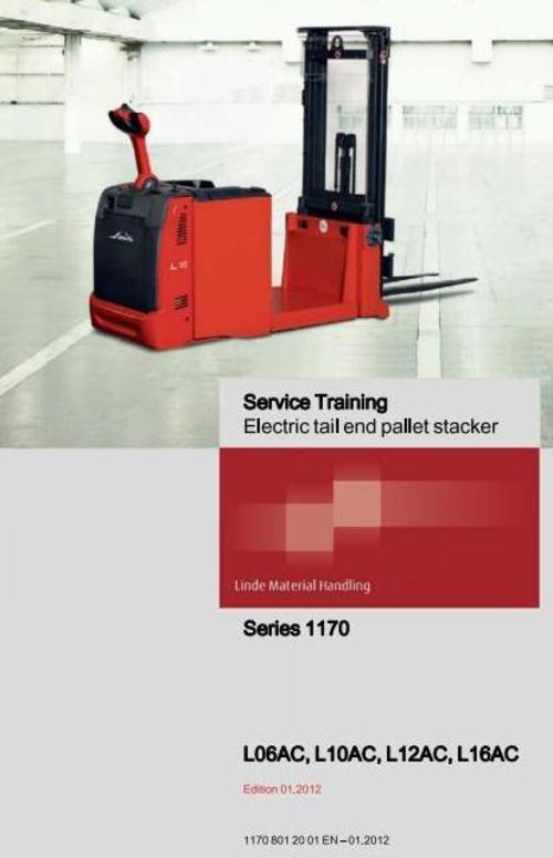 Product picture Linde Electric Tail End Pallet Stacker Type 1170:L06AC,L10AC