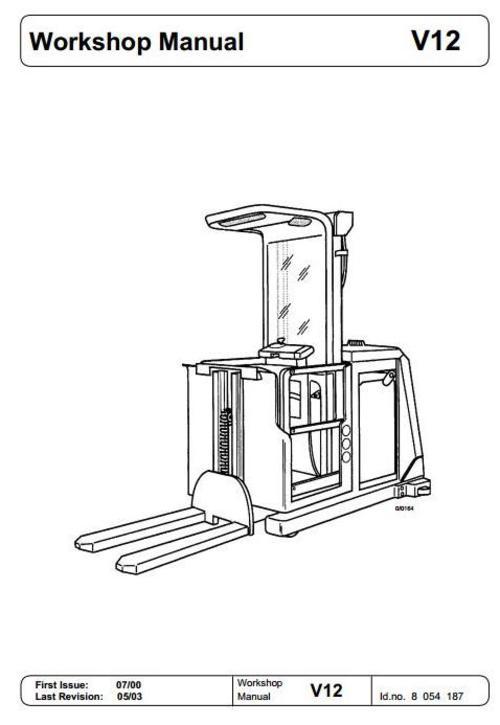 Product picture Linde Order Picker Truck Type015:V12 Service Manual