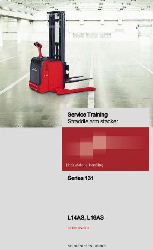 Product picture Linde Straddle Arm Stacker Type 131: L14AS, L16AS Manual