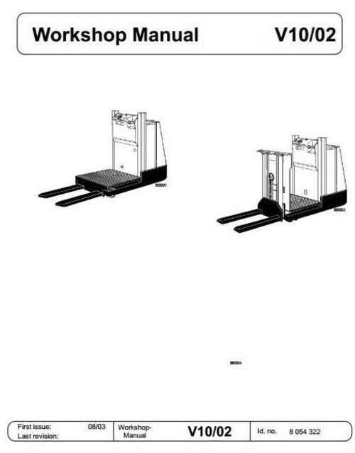 Product picture Linde Order Picker Truck Type015:V10-02 Service Training 