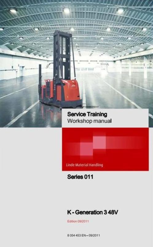 Product picture Linde Truck Type011 K Generation 3 48V Workshop Manual