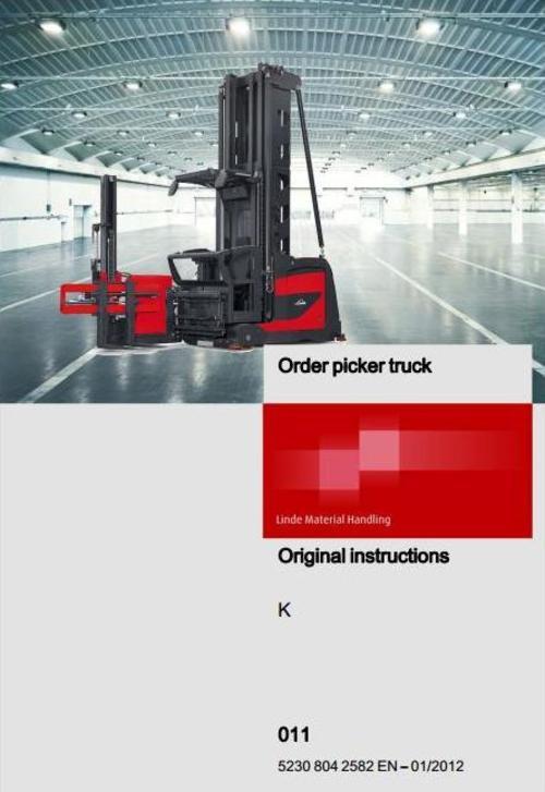 Product picture Linde Truck Type 011: K From 01/2012 User Manual